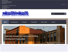 Tablet Screenshot of economicgrowthcorporation.com